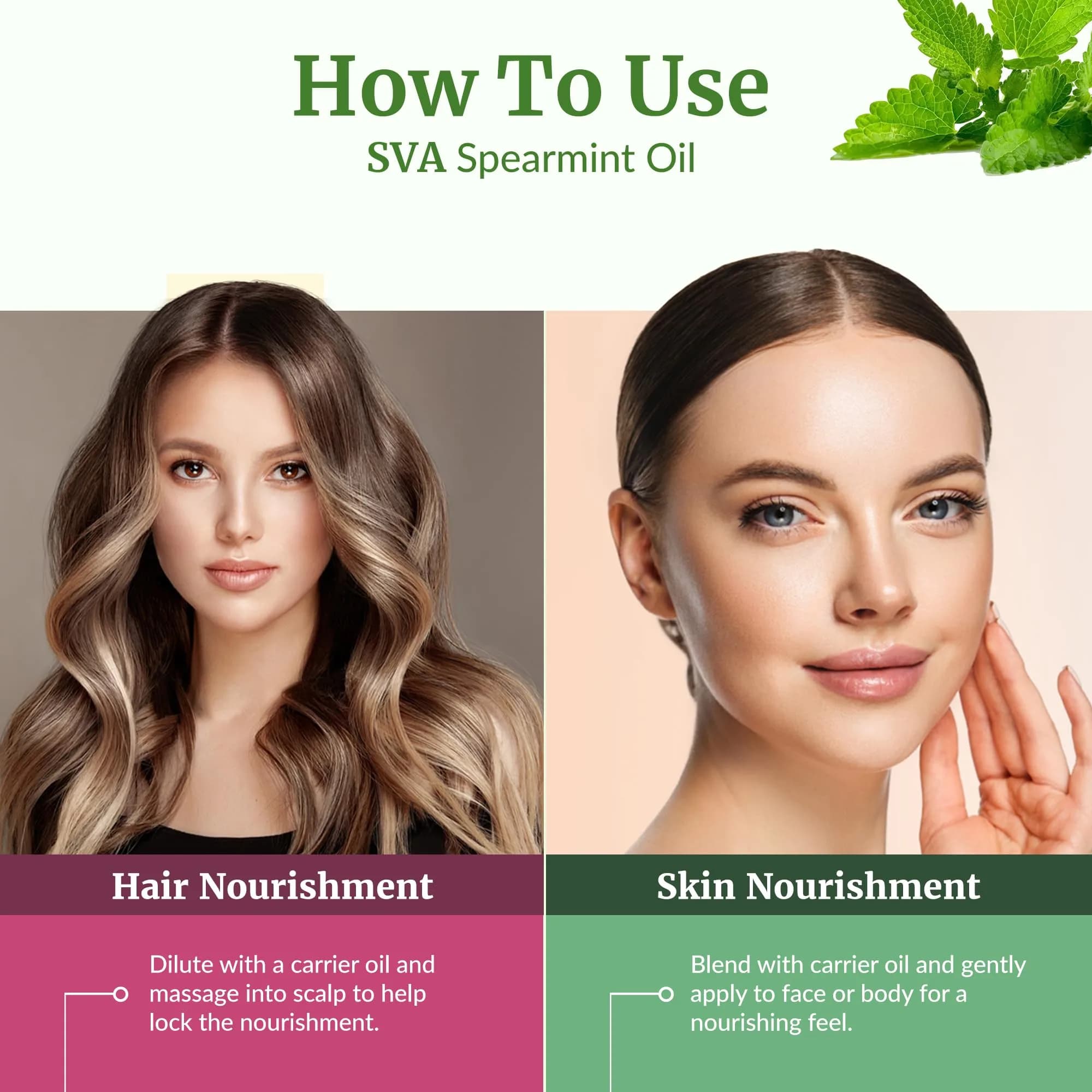 SVA ORGANICS Spearmint Essential Oil 118 ml (4 Fl Oz) | Fresh Minty Aroma for Diffuser & DIY - view 5