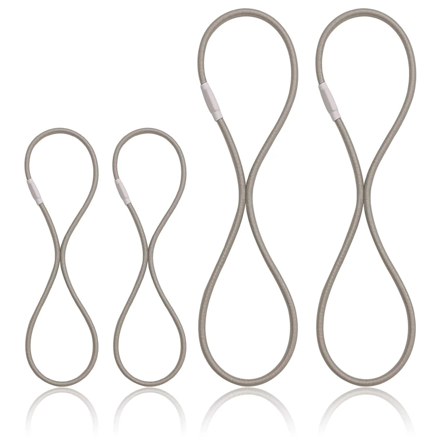 Boseen Elastic Bands Replacement Set of 4 | Microphone Shock Mount Rubber Ring for Microphone Clamp (Gray)