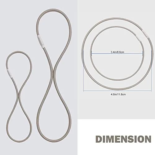 Boseen Elastic Bands Replacement Set of 4 | Microphone Shock Mount Rubber Ring for Microphone Clamp (Gray) thumbnail 3