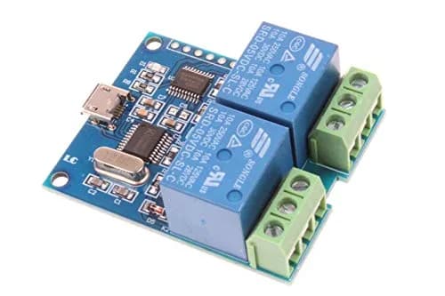 NOYITO 2-Channel Micro USB Relay Module with CH340 Chip, 5V 10A Relays | Control Devices via USB Serial Commands thumbnail 5