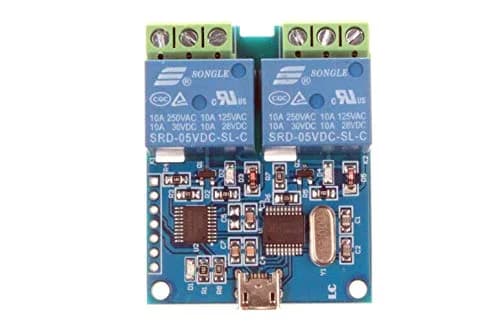 NOYITO 2-Channel Micro USB Relay Module with CH340 Chip, 5V 10A Relays | Control Devices via USB Serial Commands thumbnail 6