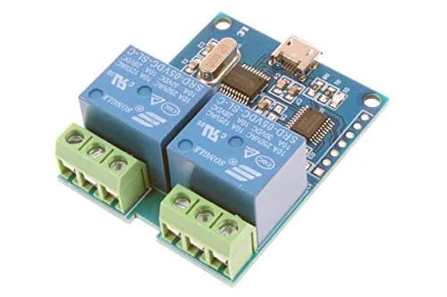 NOYITO 2-Channel Micro USB Relay Module with CH340 Chip, 5V 10A Relays | Control Devices via USB Serial Commands thumbnail 3