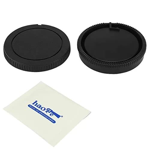 Haoge Camera Body & Rear Lens Cap Kit for Sony A Mount | Dust & Scratch Protection (100 characters) thumbnail 1
