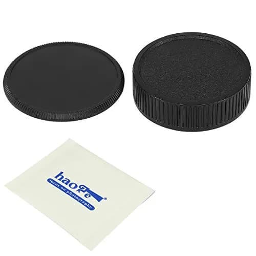 Haoge Camera Body Cap and Rear Lens Cap Cover for M42 42mm Screw Mount | Dust & Scratch Protection thumbnail 1