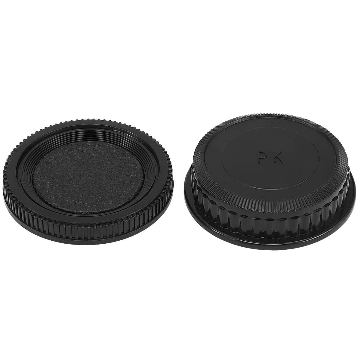 Haoge Camera Body Cap and Rear Lens Cap Cover Kit for Pentax K PK Mount | Protects Sensor & Contacts thumbnail 3