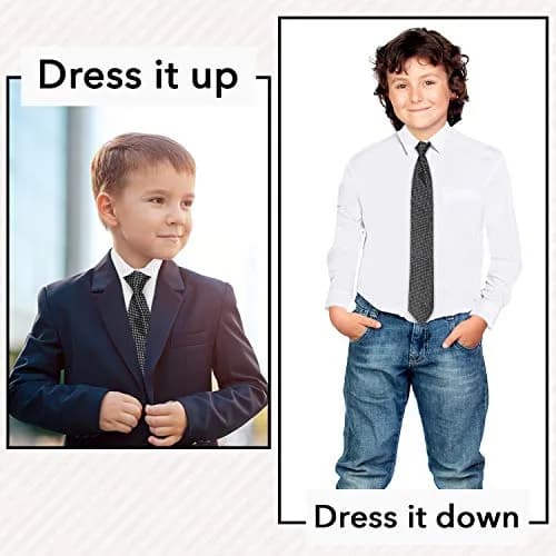 Alberto Danelli Boys Dress Shirt with Matching Tie and Handkerchief | Classic White C, Size 7 thumbnail 5