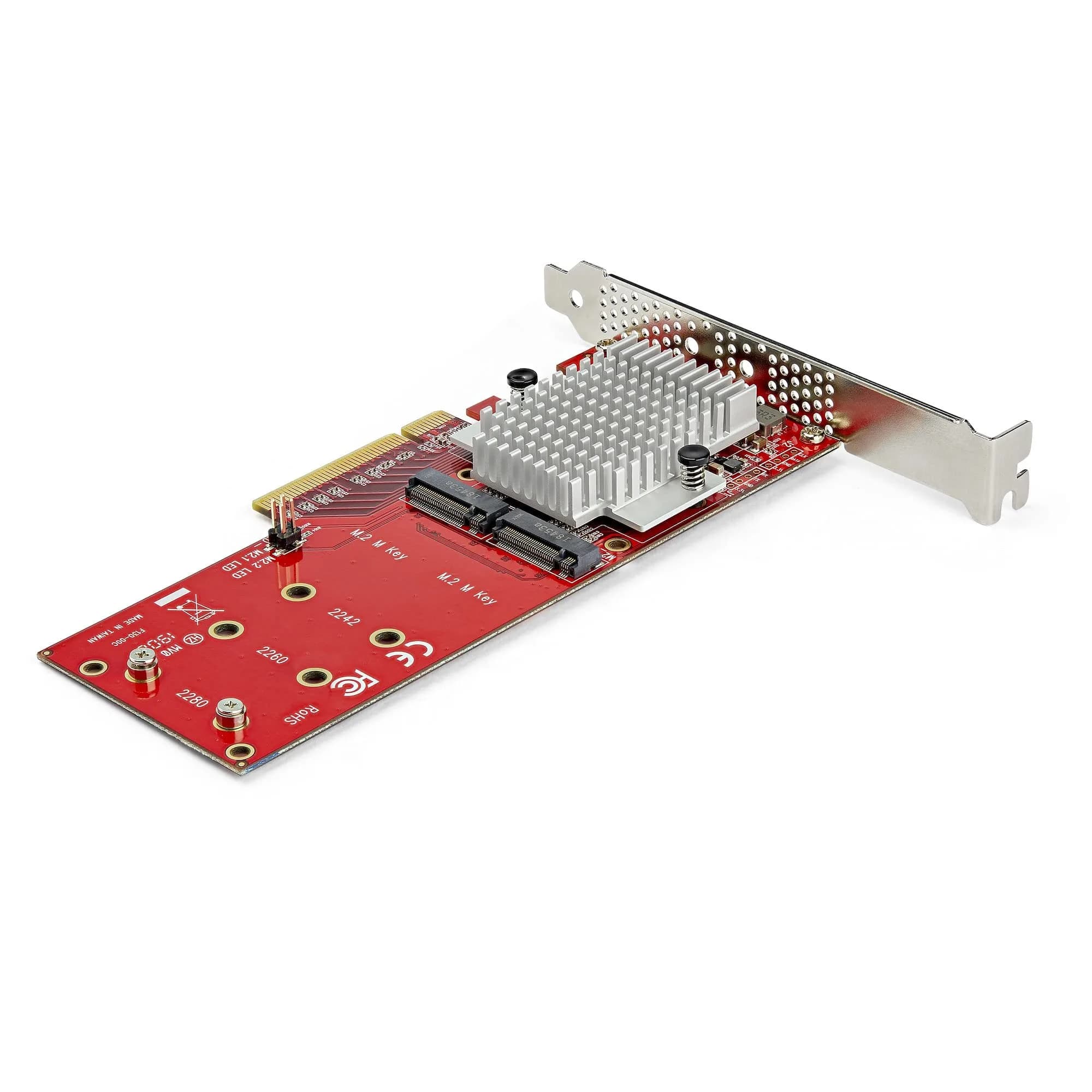 StarTech.com Red 2-Port PCI Express SATA 6Gbps eSATA Controller Card - view 2