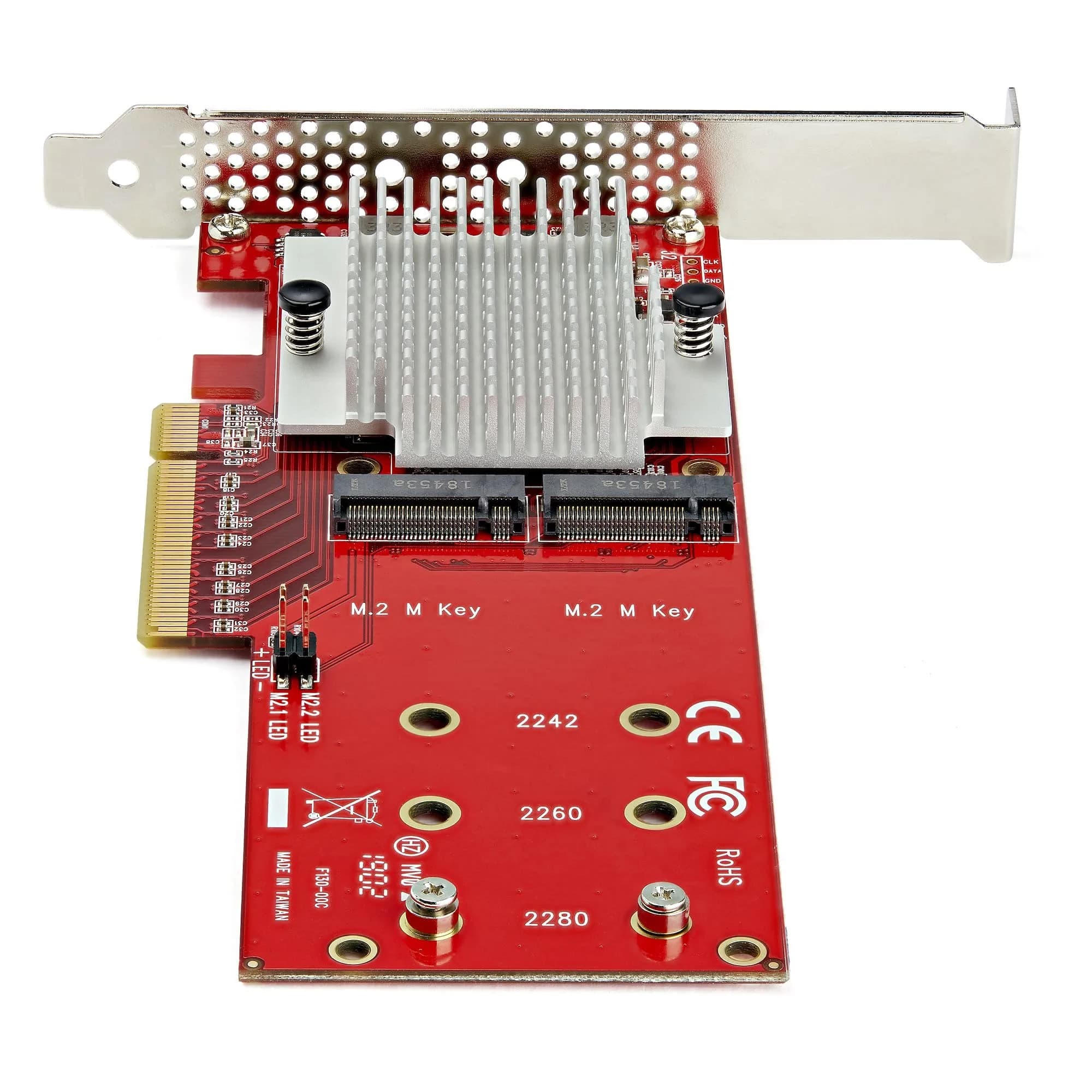 StarTech.com Red 2-Port PCI Express SATA 6Gbps eSATA Controller Card - view 4