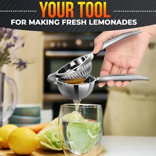 LEGLO Stainless Steel Lemon Squeezer Handheld Juicer for Limes & Small Oranges | 20 cm (7.9 in) thumbnail 9