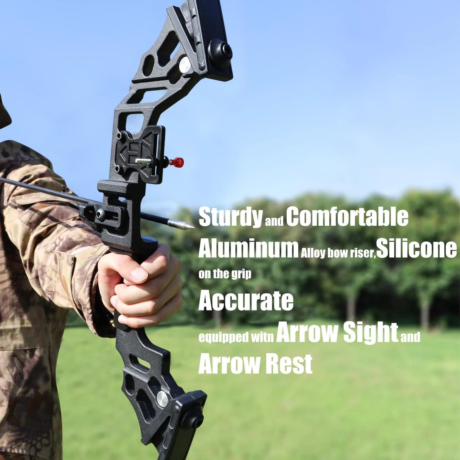 IS-TONGTU Takedown Recurve Bow and Arrow Set 51" 40 lb | Complete Archery Kit for Beginners - view 3