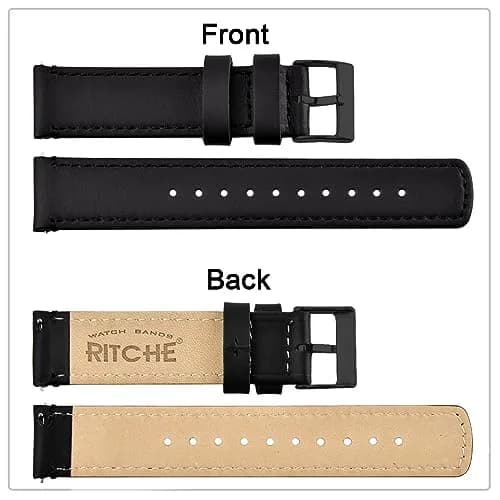 Ritche Leather Watch Strap 19mm | Soft Cowhide, Breathable & Comfortable thumbnail 5