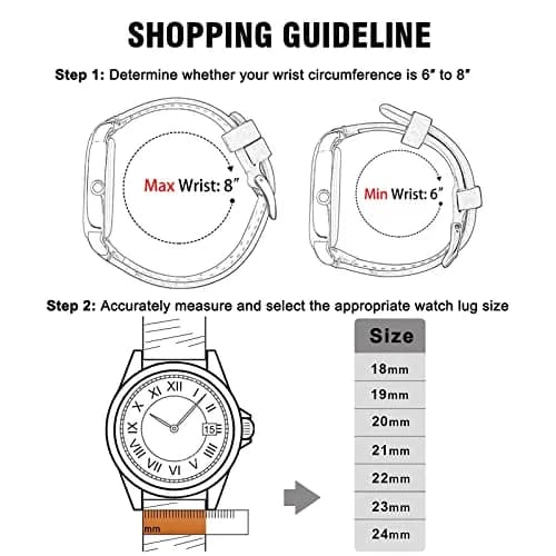 Ritche Leather Watch Strap 19mm | Soft Cowhide, Breathable & Comfortable thumbnail 6