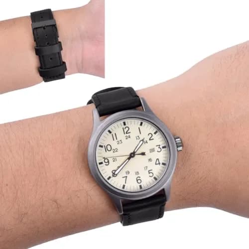 Ritche Leather Watch Strap 19mm | Soft Cowhide, Breathable & Comfortable thumbnail 3