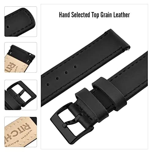 Ritche Leather Watch Strap 19mm | Soft Cowhide, Breathable & Comfortable thumbnail 4