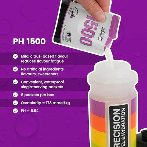 Precision Hydration Electrolyte Powder - No Artificial Ingredients, Multi Strength Hydration Packets, 80 Packets (1500mg/L) | Gluten Free thumbnail 3