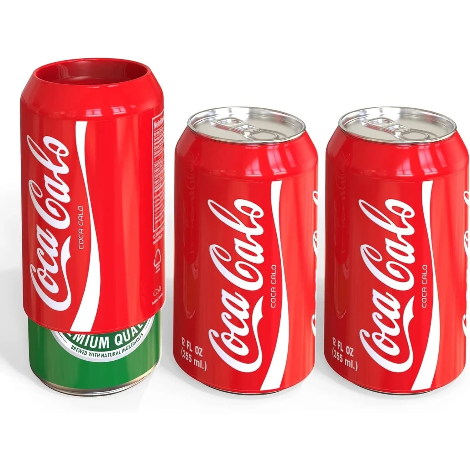 Skywin Silicone Can Covers That Look Like Soda 355 ml (12 oz) - 3 Pack | Fun Beverage Insulators for Parties & Outdoors - main product image