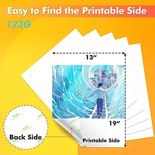 KOALA PAPER Sublimation Paper 13x19 Inch | Vibrant Full-Color Transfers thumbnail 7