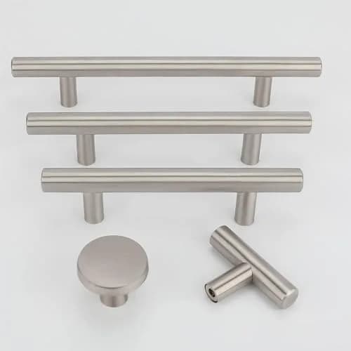 LONTAN 12 Pack Brushed Nickel Cabinet Knobs 2 Inch | Stainless Steel, Easy Install, Long-Lasting Finish thumbnail 5