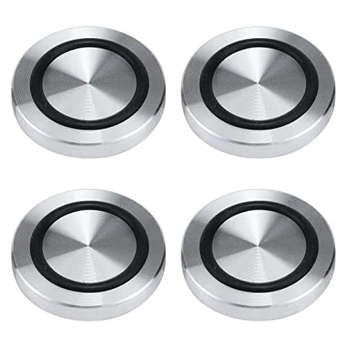 Antrader Aluminum Disc with Anti-slip Rubber Ring 40mm x 7mm | Glass Table Top Adapter for Furniture thumbnail 1