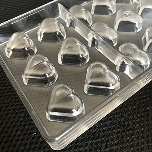Goldbaking Polycarbonate Heart Chocolate Mold Tray 27.5cm (10.8 inch) | Professional Candy Making thumbnail 4