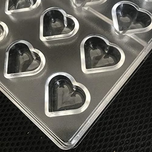Goldbaking Polycarbonate Heart Chocolate Mold Tray 27.5cm (10.8 inch) | Professional Candy Making thumbnail 5