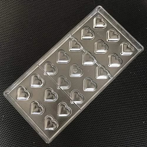 Goldbaking Polycarbonate Heart Chocolate Mold Tray 27.5cm (10.8 inch) | Professional Candy Making thumbnail 2