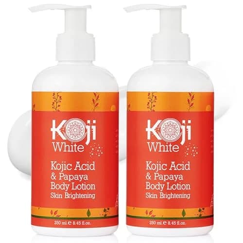 Koji White Kojic Acid & Papaya Body Lotion 8.45 Fl Oz (2 Bottles) Brightening & Moisturizing thumbnail 1