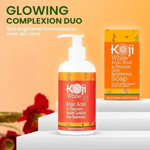 Koji White Kojic Acid & Papaya Body Lotion 8.45 Fl Oz (2 Bottles) Brightening & Moisturizing thumbnail 7