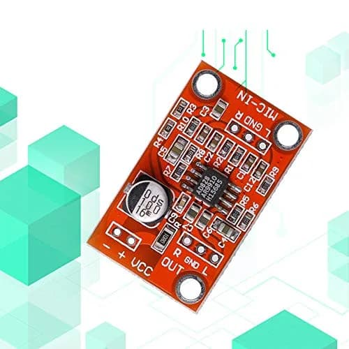 Acxico AD828 Stereo Microphone Preamplifier Board 3 Pcs | DC 3.8V-15V MIC Preamp Module thumbnail 4