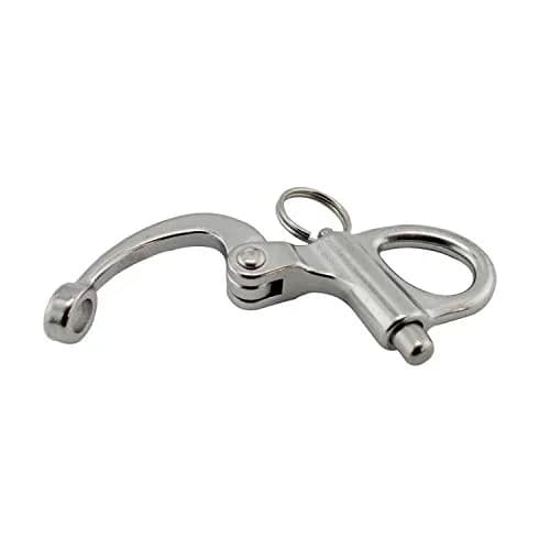 NRC&XRC 316 Stainless Steel Fixed Bail Snap Shackle 35mm (1.38") | Marine Grade for Sailing & Bracelets thumbnail 4