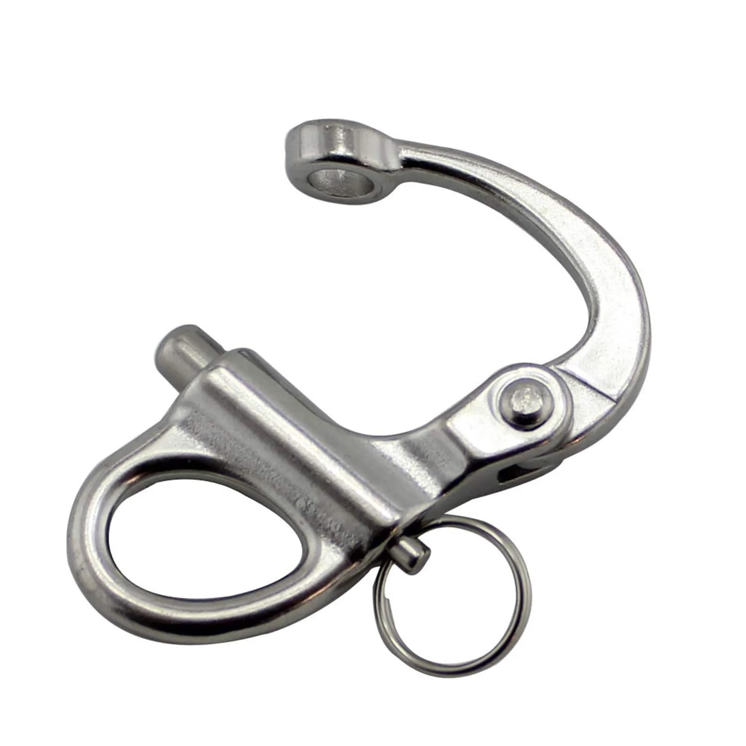 NRC&XRC 316 Stainless Steel Fixed Bail Snap Shackle 35mm (1.38") | Marine Grade for Sailing & Bracelets - view 5