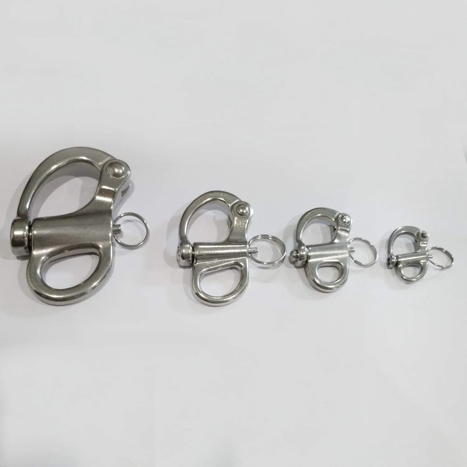 NRC&XRC 316 Stainless Steel Fixed Bail Snap Shackle 35mm (1.38") | Marine Grade for Sailing & Bracelets - view 8