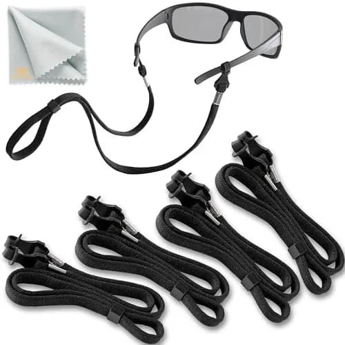 SIGONNA Eyeglasses String Holder Strap - Eyewear Chain & Lanyard for Men Women | 27" Adjustable Black thumbnail 1