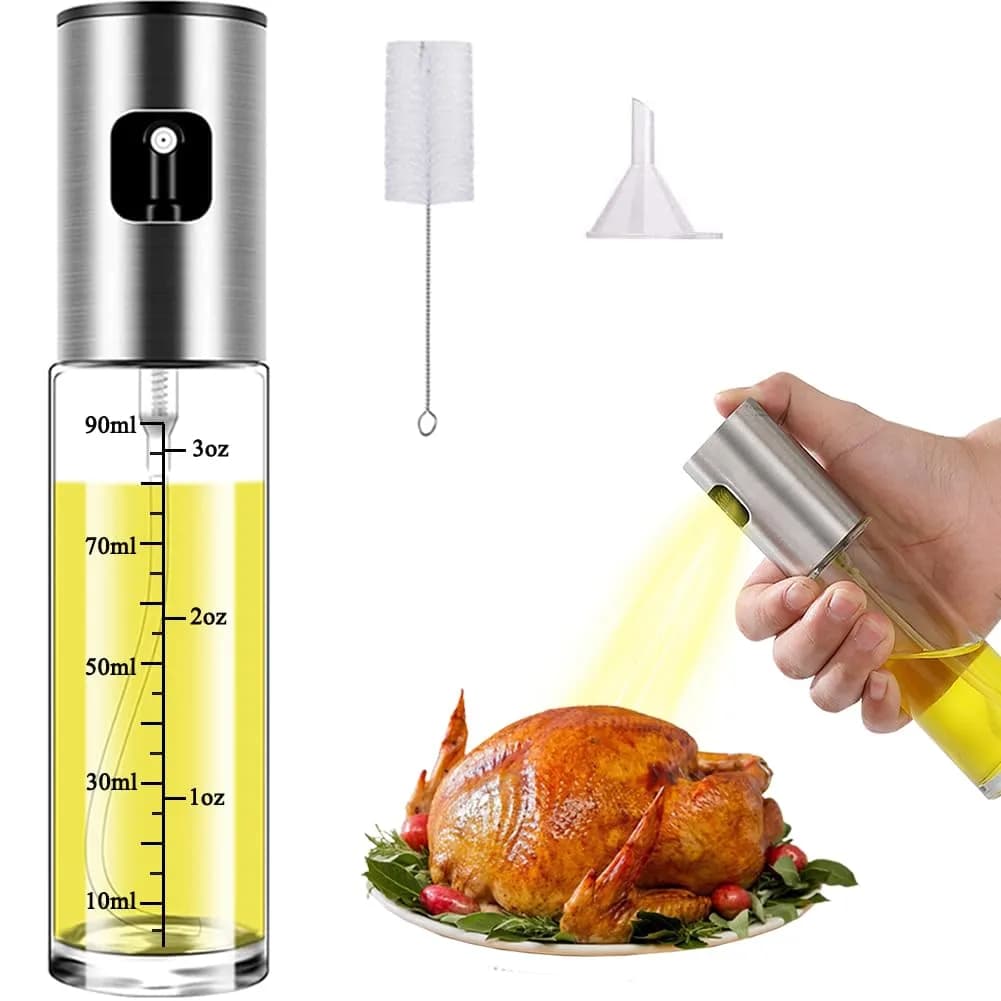 Wayeept Olive Oil Sprayer 100 ml | Refillable Bottle for Cooking & BBQ