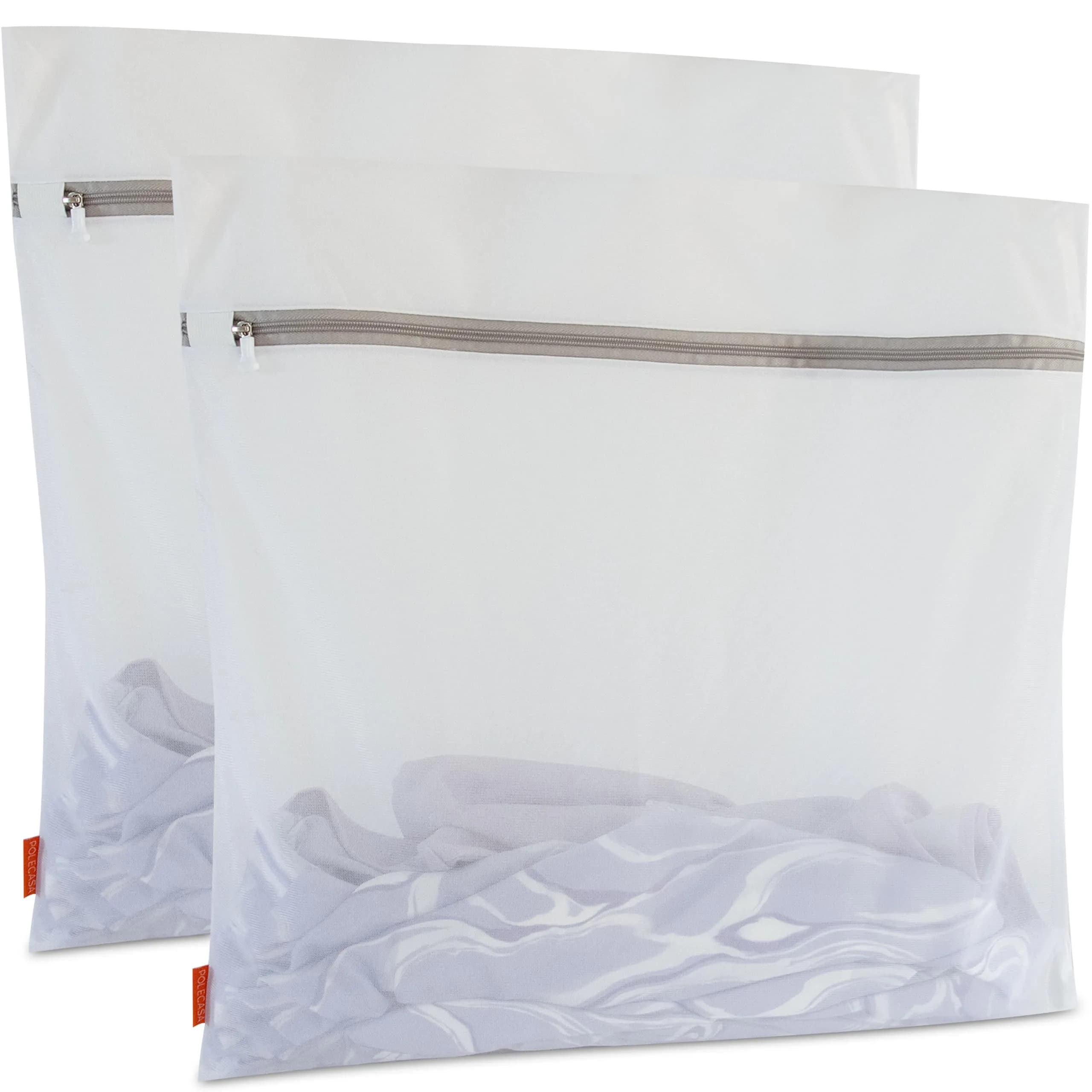 Polecasa Jumbo Mesh Laundry Bags 24x24 Inch (60x60 cm) - Pack of 2 | Protects Delicates & Bulky Items - main product image