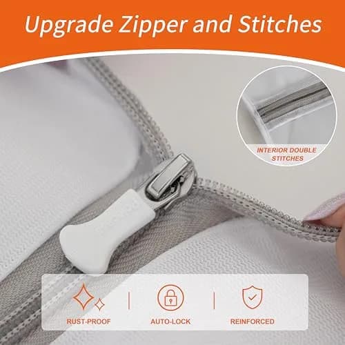 Polecasa Jumbo Mesh Laundry Bags 24x24 Inch (60x60 cm) - Pack of 2 | Protects Delicates & Bulky Items thumbnail 5