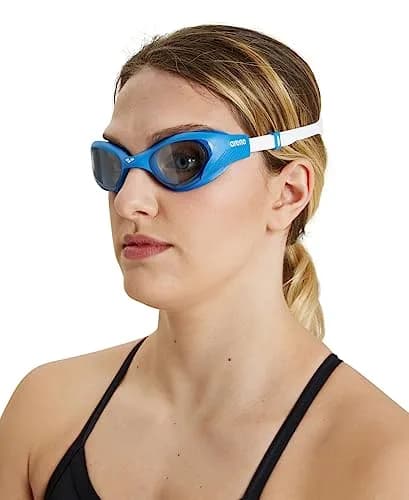 ARENA Unisex Adult The One Swim Goggles for Men and Women Watertight Fit Orbit-Proof Seals Anti-Fog Coated Non-Mirror Lens, Light Smoke/Blue/White | Perfect Fit & Anti-Fog thumbnail 5