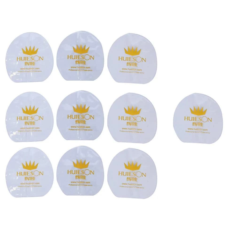 Acxico 10Pcs Ping Pong Racket Rubber Protection Film | Transparent, Protects Rubber, Keeps Paddle in Top Condition - main product image