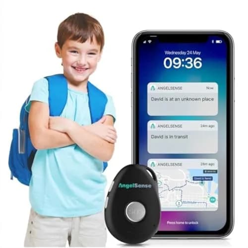 AngelSense GPS Tracker for Kids - Autism Safety, Special Needs, Elderly | Real-Time Location & 2-Way Speaker thumbnail 1