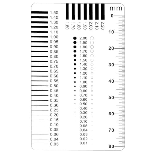 Wintersweetex High-Precision Polyester Size Estimation Chart SEC Scratch Measure (2220d) | Accurate Photographic Technology for Quality Inspection thumbnail 1