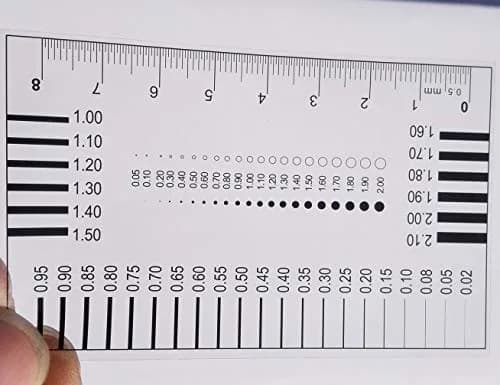 Wintersweetex High-Precision Polyester Size Estimation Chart SEC Scratch Measure Defect Compare Stain Test Film Dot Gauge Spot Meter (2120) | Accurate Photographic Technology thumbnail 4