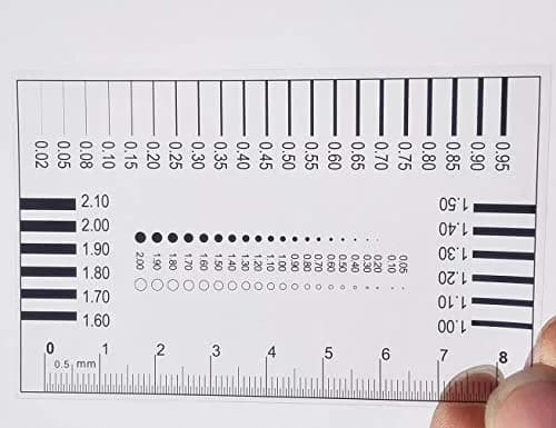 Wintersweetex High-Precision Polyester Size Estimation Chart SEC Scratch Measure Defect Compare Stain Test Film Dot Gauge Spot Meter (2120) | Accurate Photographic Technology thumbnail 6