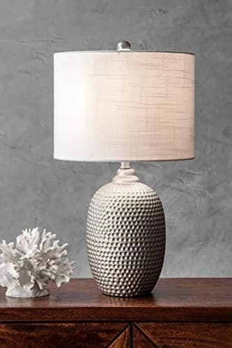 nuLOOM Oakland 21" Metal Table Lamp | Modern Design with 3-Way Switch, Gray Finish thumbnail 1
