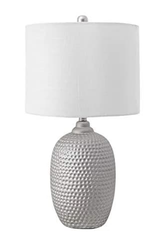 nuLOOM Oakland 21" Metal Table Lamp | Modern Design with 3-Way Switch, Gray Finish thumbnail 4