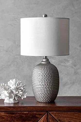 nuLOOM Oakland 21" Metal Table Lamp | Modern Design with 3-Way Switch, Gray Finish thumbnail 5