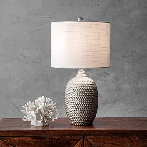 nuLOOM Oakland 21" Metal Table Lamp | Modern Design with 3-Way Switch, Gray Finish thumbnail 2