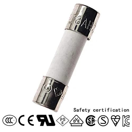 ChengHongXing Ceramic Fuse 8A 250V | Slow-Blow, 5x20mm, 10pcs, Certified for Safety thumbnail 2
