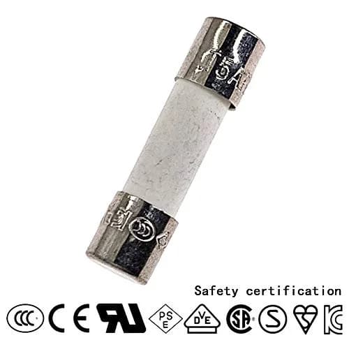 ChengHongXing 250V Ceramic Fuse 10PCS | Slow-Blow 5x20mm, 5A, Certified for Safety thumbnail 2