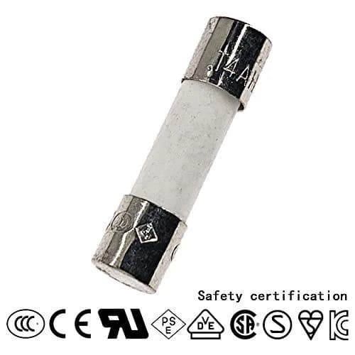 ChengHongXing Ceramic Fuse T4AH250V 5x20mm | Slow-Blow 4A 250V, 10pcs thumbnail 2