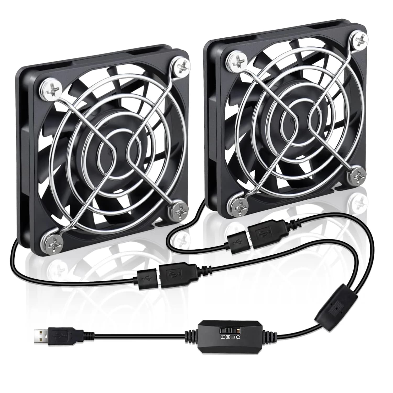 Wathai 60mm x 10mm USB Computer Fan 5V | Variable Speed Cooling for DIY & Electronics — 60x10mm (5V)